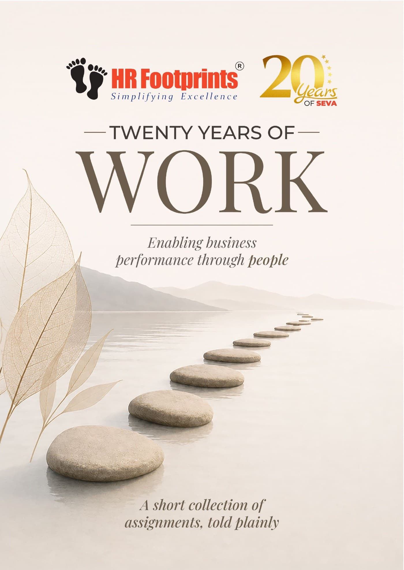 Twenty Years Of Work brochure cover
